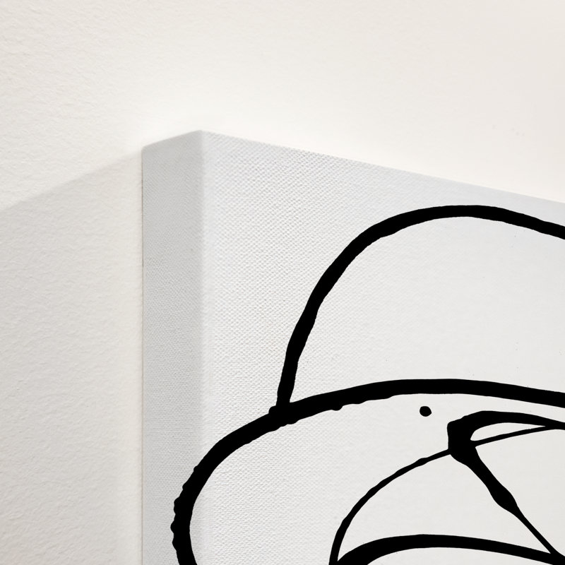 Action Stroke I par Elle Youngstrom - impression d'art graphique, Couche de verre, H 70 po x l 54 po