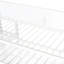 Lit mezzanine simple à 4 tablettes, blanc - Maximisez votre lit en métal avec tablettes de rangement, magnifique-1863269226