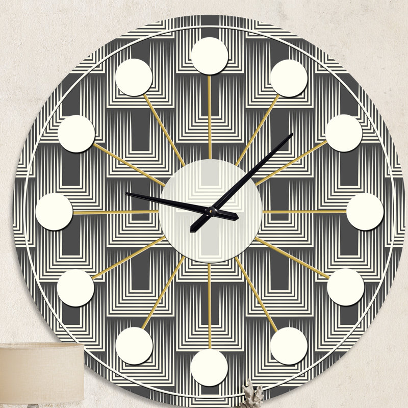 Horloge murale moderne Mid-Century Mimimal, Moyenne