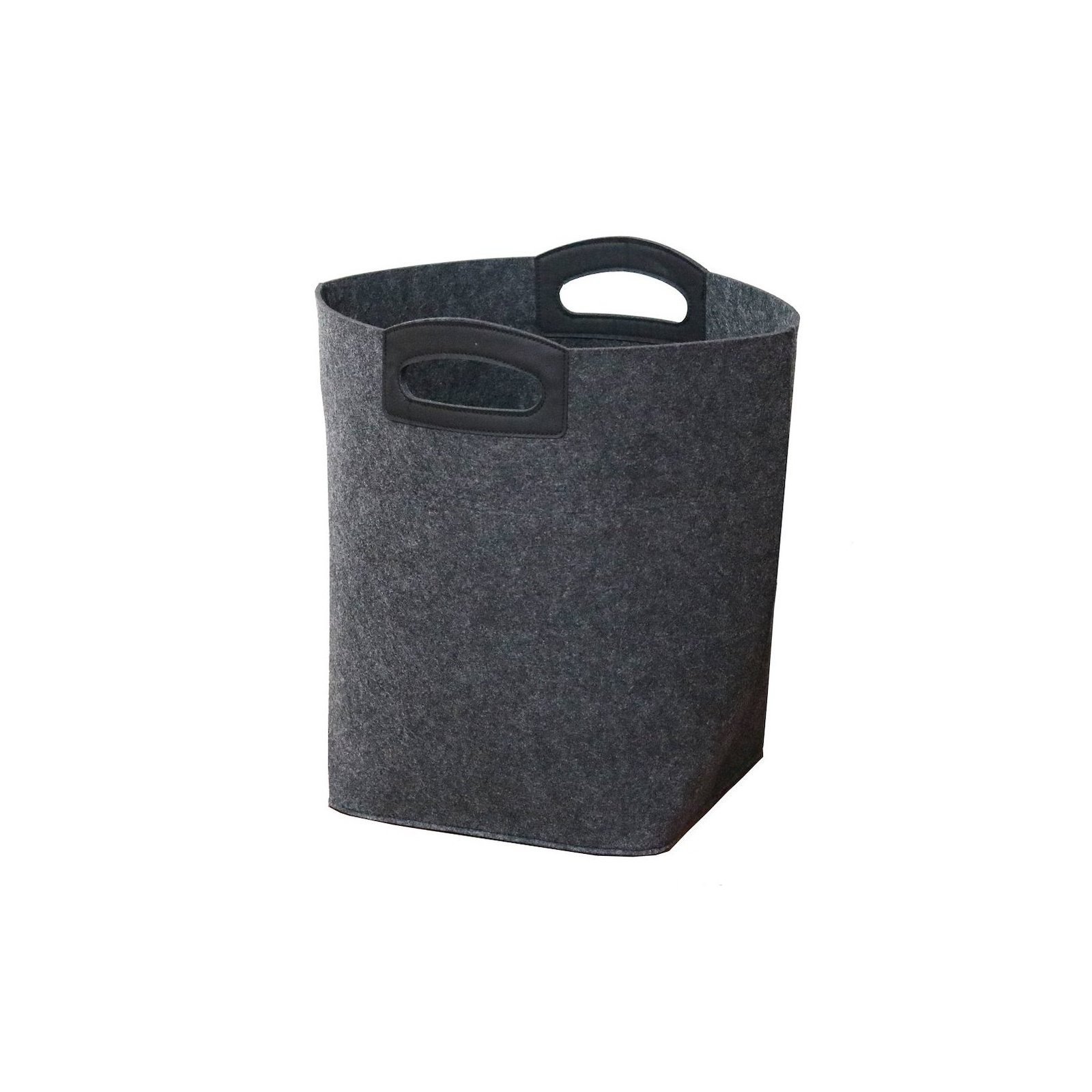 Handle Felt Storage Bin, Black
