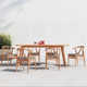 Brooke 78.75'' Rectangular 6 - Person Outdoor Dining Set with Sunbrella Cushions