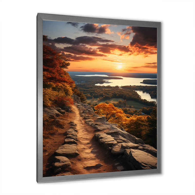 «Babajko Connecticut Landscape IV», reproduction sur toile, H 44 po x l 34 po x P 1,5 po, Cadre photo argenté