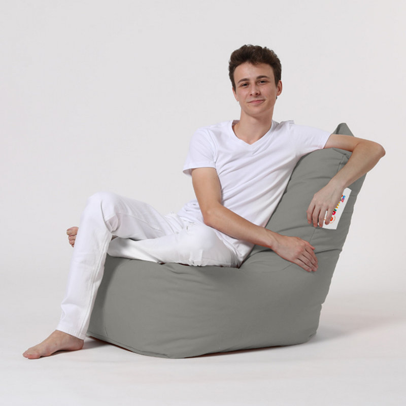Petit fauteuil à billes, Fumée 100% polyester