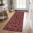 Flatweave Washable Floral Indoor / Outdoor Rug-1055747619