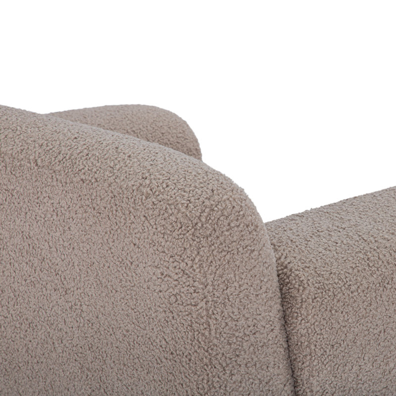 Kuma Club Chair, Brown Sherling