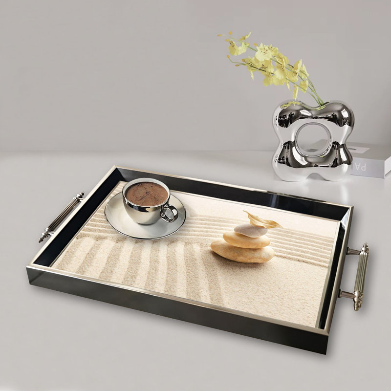 Élégant plateau en verre de 19,7 po x 11,4 po x 1,4 po | Fabrication 100% verre durable | Facile à nettoyer avec un chiffon humide | Idéal pour le service, la présentation décorative et l'organisation | Ajout élégant à la décoration intérieure