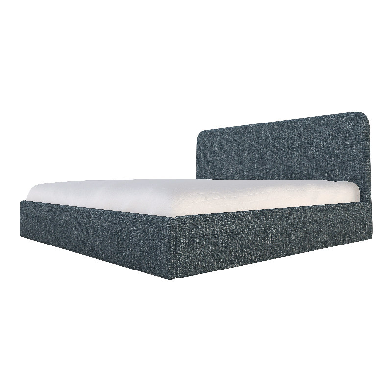 Detroit Upholstered Bed, Double Up Chambray, Full