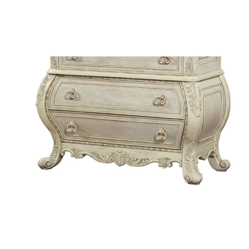 Commode blanche antique Ragenardus