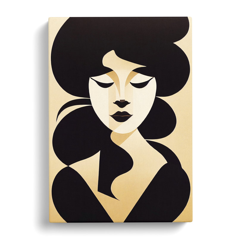 Woman Silhouette Vol.1 - Wrapped Canvas, 50cm H x 35cm W x 3cm D