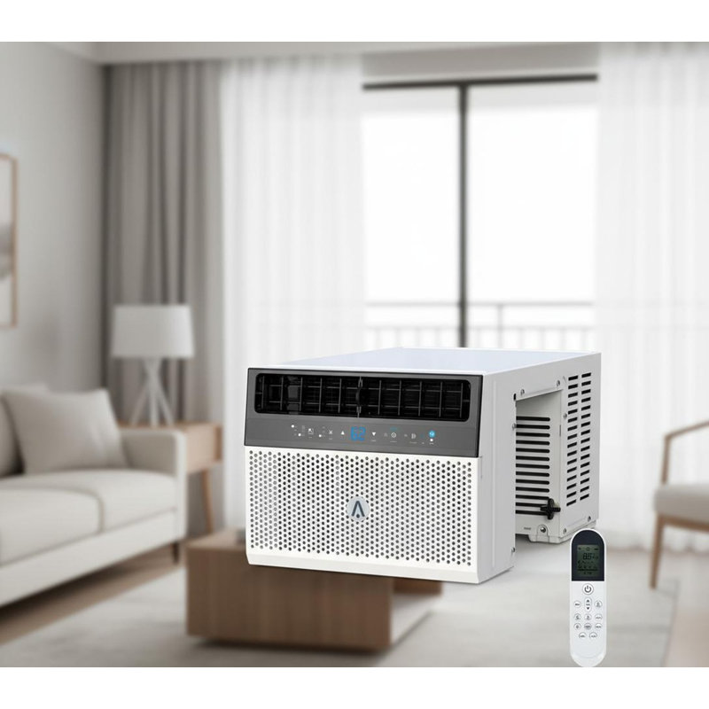Climatiseur de fenêtre 6000 BTU, refroidissement rapide jusqu'à 250 pieds carrés, contrôle de l'application