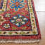 Tapis rouge / vert en laine / coton noué à la main Samarkand-1597160373