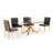 Verdugo Glass Top Metal Base Dining Table