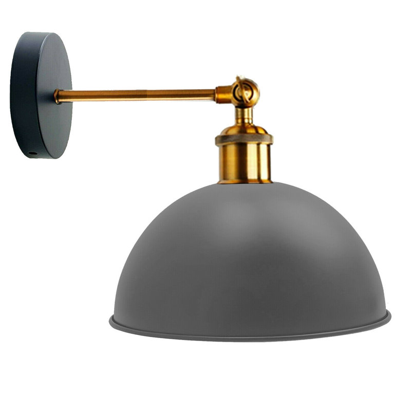 Winsett Armed Sconce, Grey