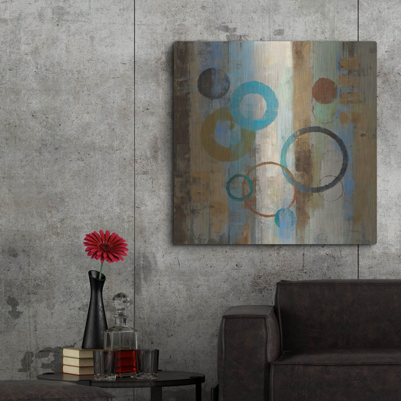 Art mural luxueux «Bubble Graffiti 1» par Silvia Vassileva, 36 po x 36 po, H 36 po x l 36 po