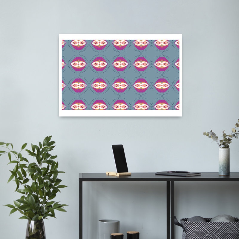 Art contemporain, art floral audacieux, H 16 po x l 24 po