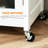 27" Rolling Kitchen Island Cart With Drawer And Glass Door Cabinet, Kitchen Trolley With Adjustable Shelf And Towel Rack