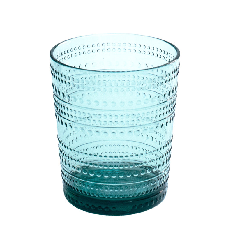Verre à boire Chaplin Beaded Acrylique - Bleu-vert - 15,6 oz, Vert, 15,60 oz
