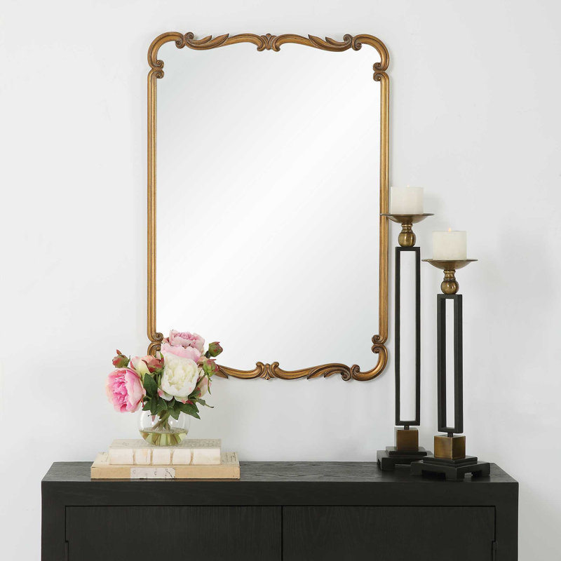 Bartram Engineered Wood Rectangle Wall Mirror