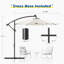 Parasol d'extérieur suspendu en acier Doresha-270284109