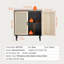 Armoire en rotin, armoire de rangement en rotin avec 2 portes magnétiques et tablettes réglables, armoire buffet-129434437-129434439