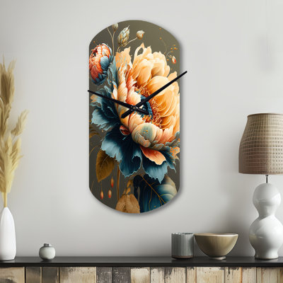 Horloge murale cylindrique orange Wissner