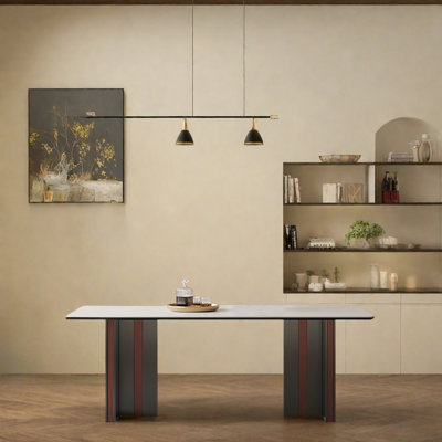Luxury-Style Stainless Steel Dining Table