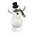 LED Snowman with Spring Arms Water Lantern Plastic Table Décor
