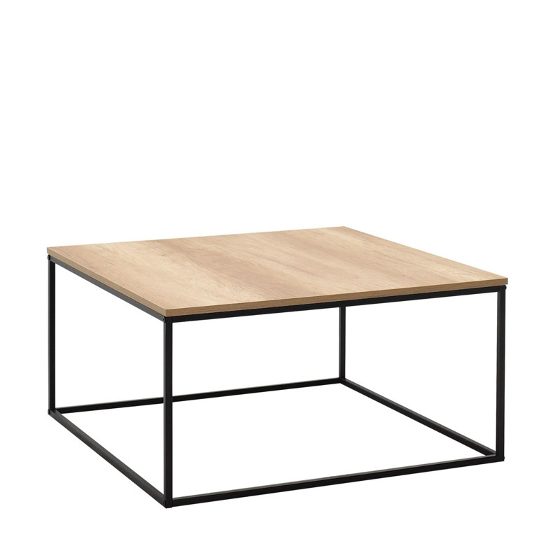 Table basse moderne et industrielle de 31,5 po x 16,5 po x 31,5 po | 100% panneau de particules enduit de mélamine, épaisseur: 0,6 pouce | Structure en métal robuste | Design élégant pour le salon et les espaces de bureau