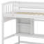Lit mezzanine avec tablettes de rangement, bureau et échelle-1558729161