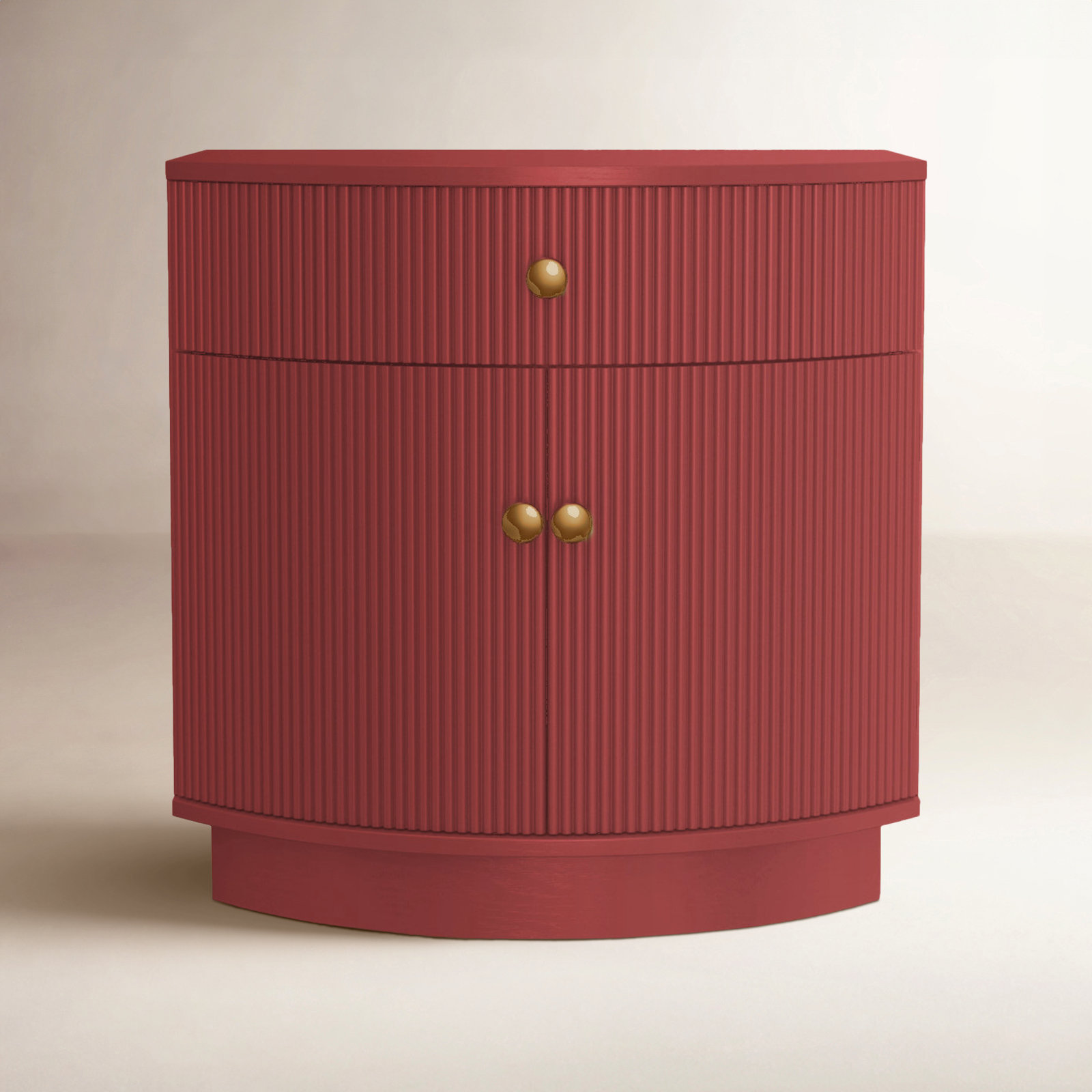 Erinn 1 - Drawer Nightstand, Red