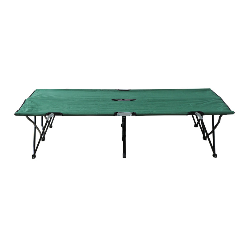 Lit de camp double pour deux personnes, Vert