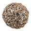 Rattan Ball Hanging Ornament  Set of 12  5"Dia.  Brown