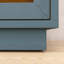 Armoire arquée avec portes en verre et tablettes réglables-398550034