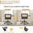Tiltable Rattan Desk Chair Adjustable 360° Swivel Office Chair-1519365256