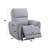 Jeromie Gray Synthetic Leather Power Motion Recliner W/USB Port