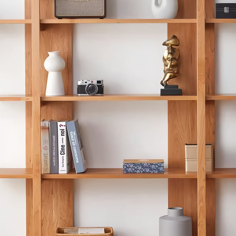 Bibliothèque Home Home, (4 tablettes) H 62,9 po x l 62,9 po x P 11,8 po, Brun