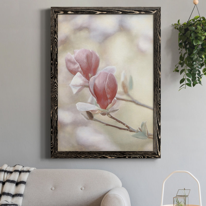 Blooming Hearts - Photographie de cadre photo sur toile, Noir, H 24 po x l 18 po x P 1,5 po