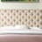 Fabric Upholstered Bed Frame with Adjustable Headboard/Chesterfield-Styled/Wood Slat Support-472233128-472233134