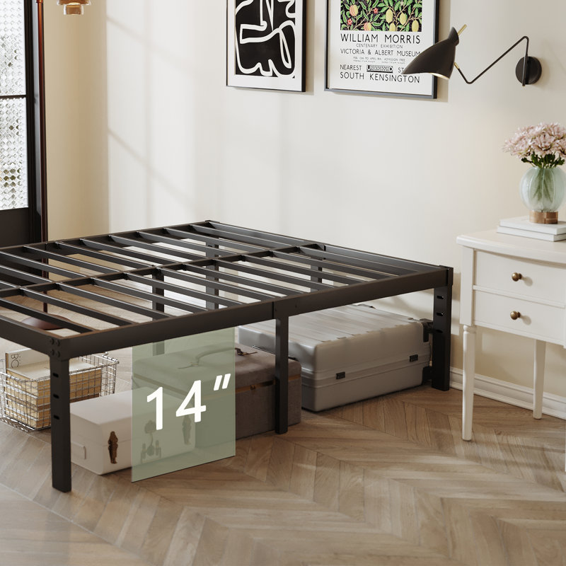 Kyriel 16'' Metal Platform Bed Frame, King