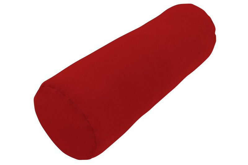 Outdoor Sunbrella Knife Edge Bolster Pillow, Canvas Jockey Red Sunbrella® Canvas