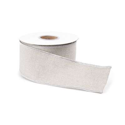 Ruban filaire beige chatoyant (ensemble de 2)