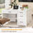 Farmhouse 47" Executive Desk With 4 Drawers-728051289