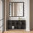 Wavy Wood Framed Square Wall Mirror-160168961