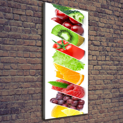 Vegetables And Fruits - Wrapped Canvas Print