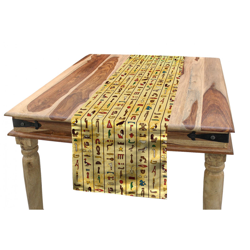 Egyptian Table Runner, 90" x 16"