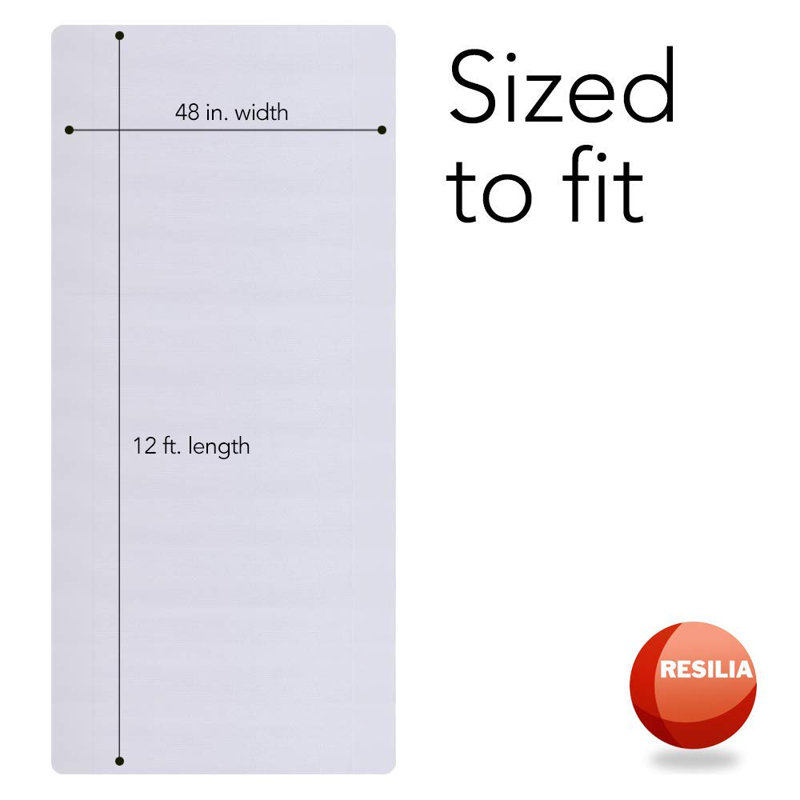 Resilia Hard Floor Runner, 0.05" H x 144" W x 48" D