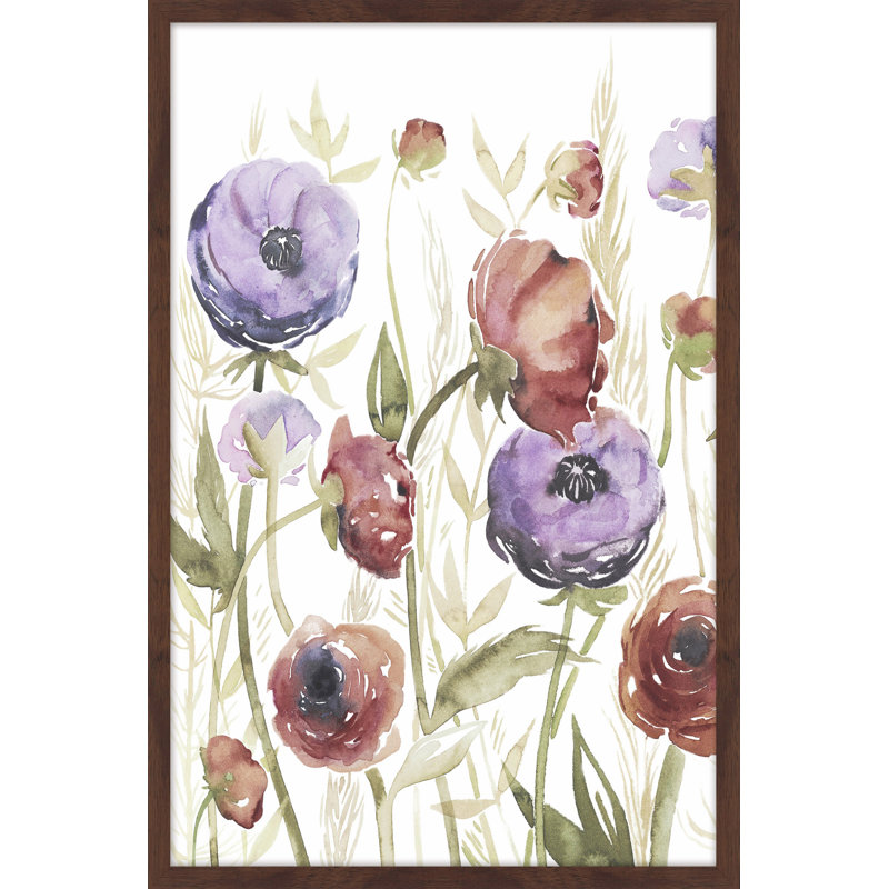 Jeweltoned Blossoms II - Single Picture Frame Print, 46cm H x 30cm W x 4cm D