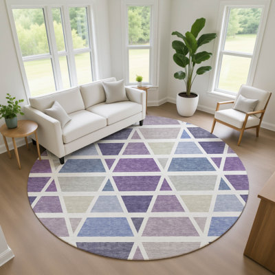 Tapis géométrique intérieur / extérieur lavable à la machine Chantille ACN2732