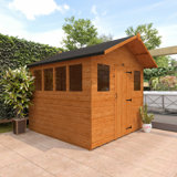 Tiger 8 ft. W x 8 ft. D Solid Wood Tongue & Groove Apex Tool Shed