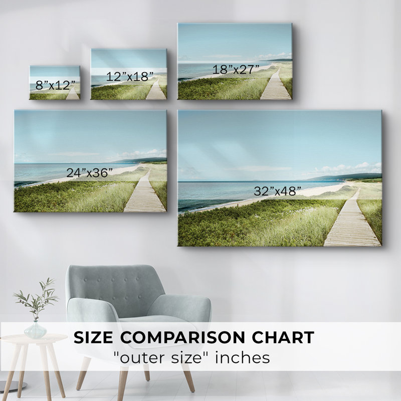 Promenade d'Iverness Beach - Cavas enveloppés de galerie, 32 x 48
